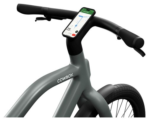Vélo de Ville Electrique Cowboy Cross Courroie Mono Vitesse 540Wh 27.5'' Gris