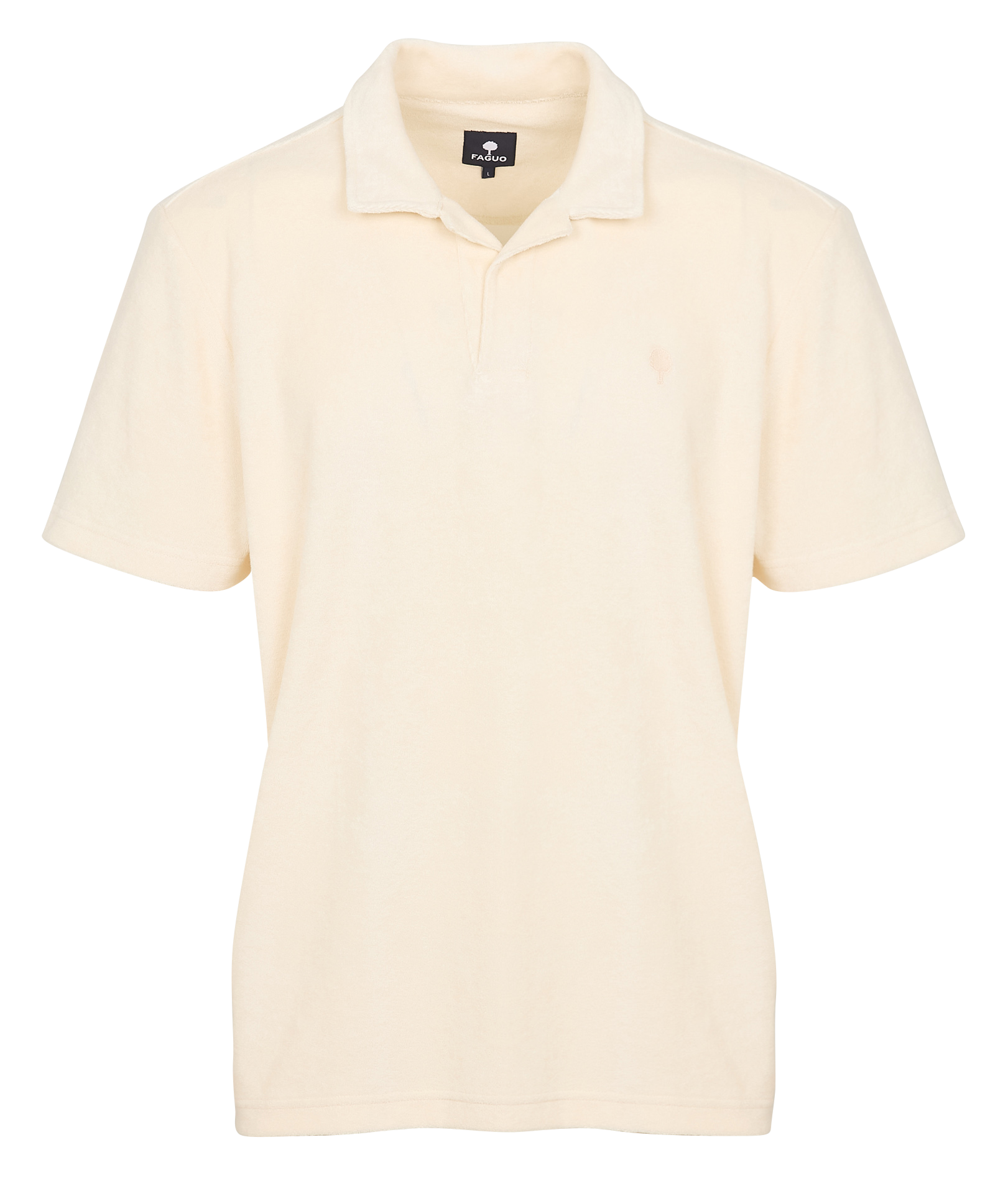 ZONZA - Polo manches courtes éponge en coton mélangé | Beige