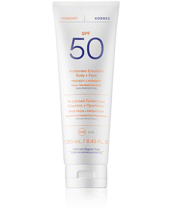 Korres Sun Care Yoghurt Sunscreen Emulsion Body & Face SPF 50 250ml