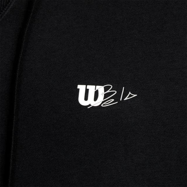 Wilson M Triblend Hoodie Black Pdl, Padel og tennissweater herrer