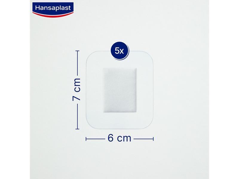 Hansaplast Wundpflaster Aqua Protect XL 5 Stück Sterile Wundpflaster