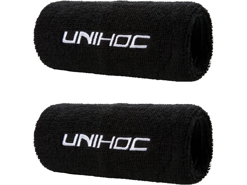 Unihoc Schweissband Wristband Unihoc Classic Schwarz Klassisches elastisches Schweissband