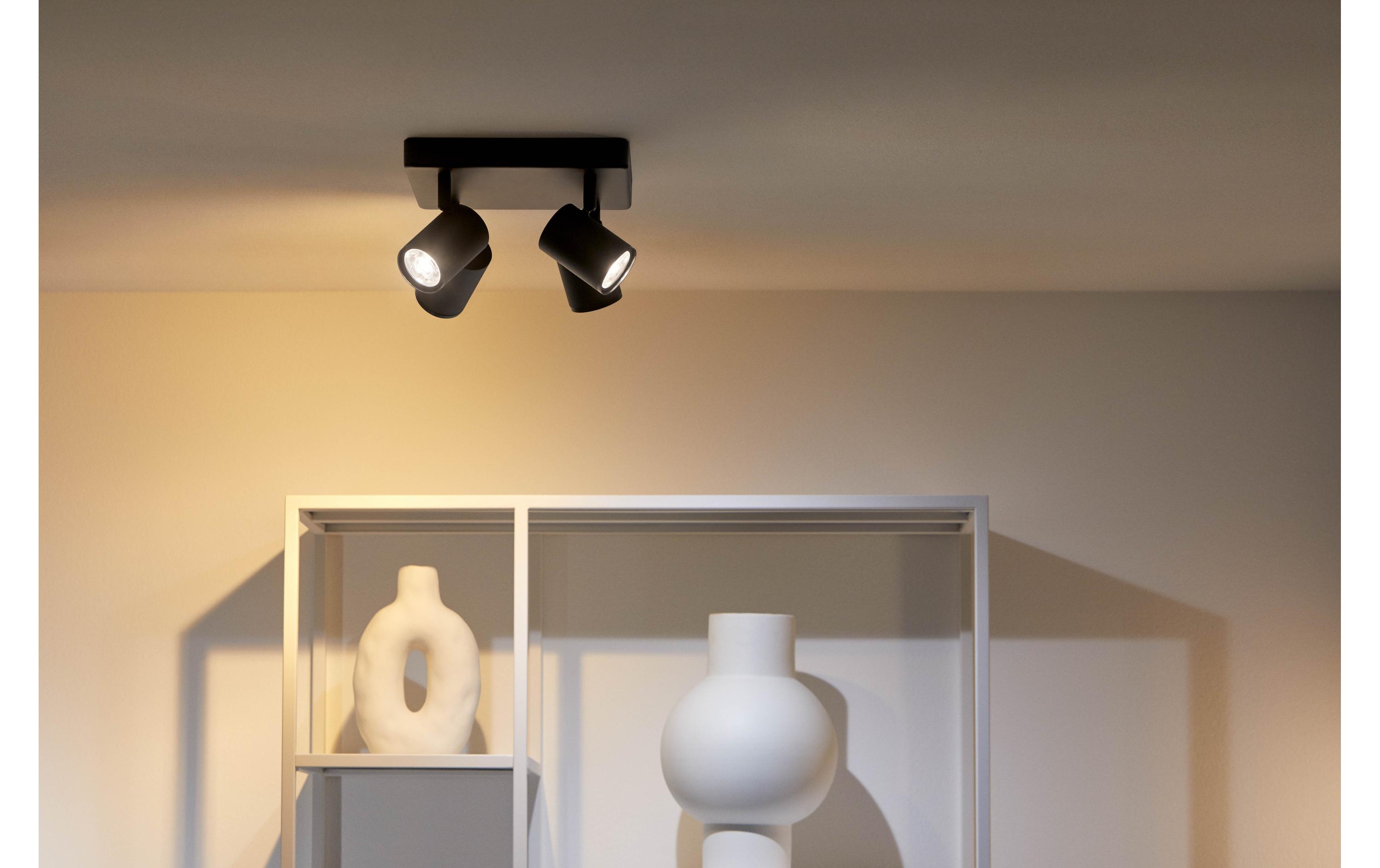 IMAGEO 4er Spot Tunable White & Color Deckenleuchte Schwarz<br>LED Deckenleuchte RGB