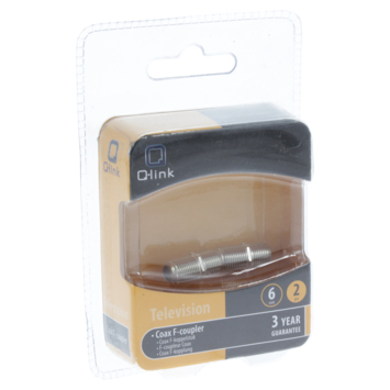 Q-Link coax kabel F-koppelstuk 2 stuks