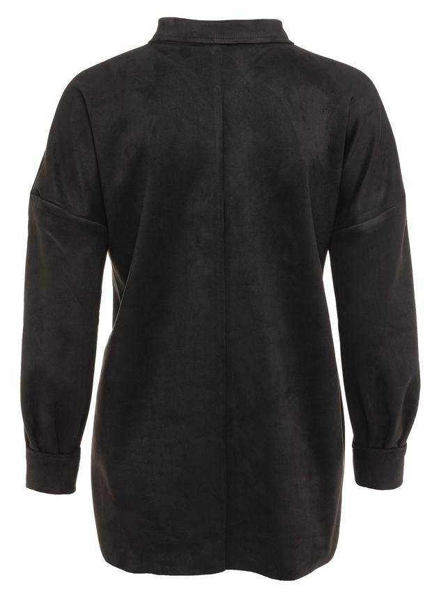 Hemdjacke Velourslederoptik