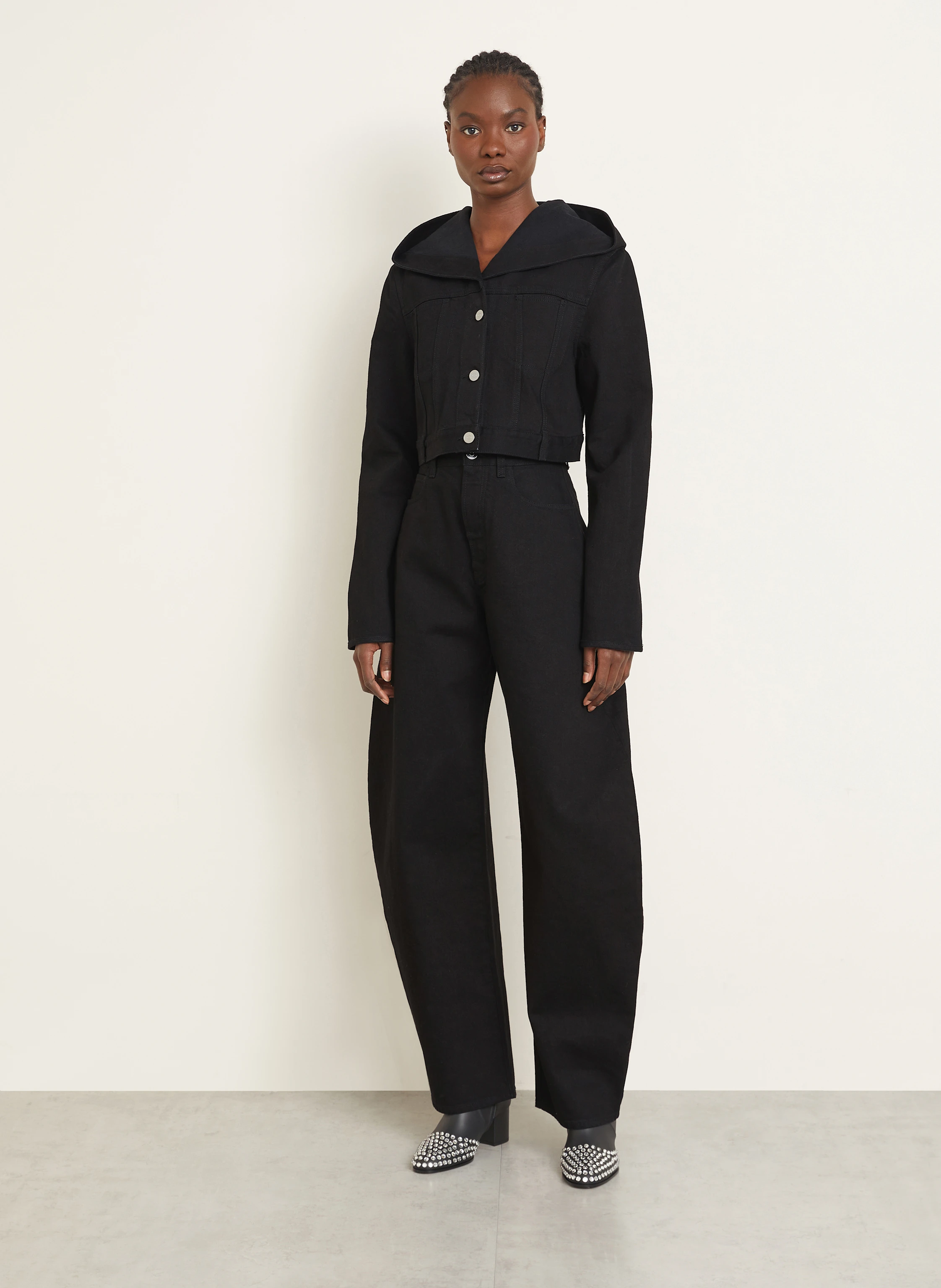 ALAÏA Cropped-Jeansjacke