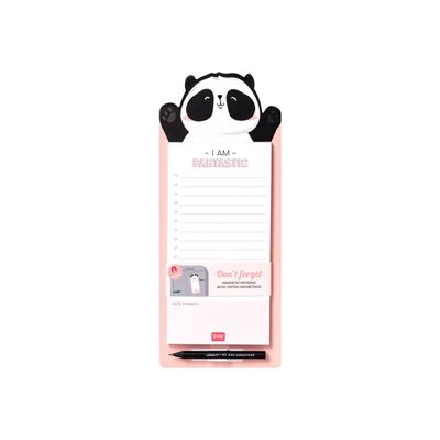 Legami Don't Forget - Bloc-notes magnétique - 11 x 28 cm - 60 feuilles - panda