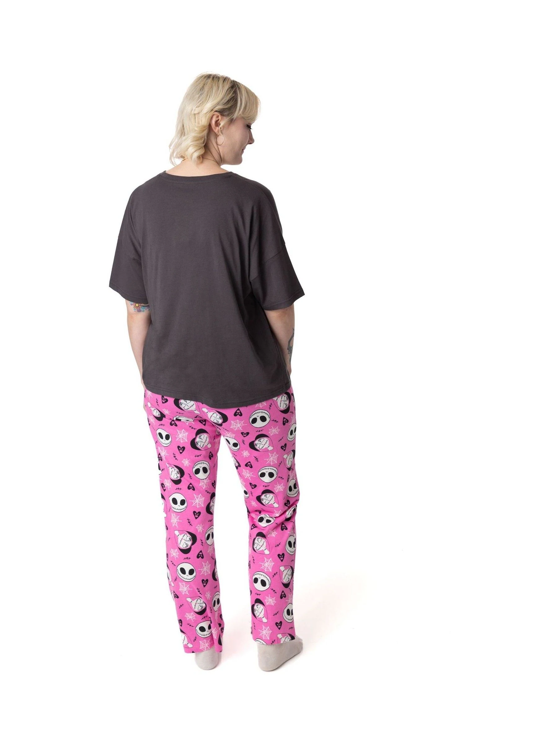 Roze - Vanilla Underground Nightmare Before Christmas pyjamaset voor volwassenen