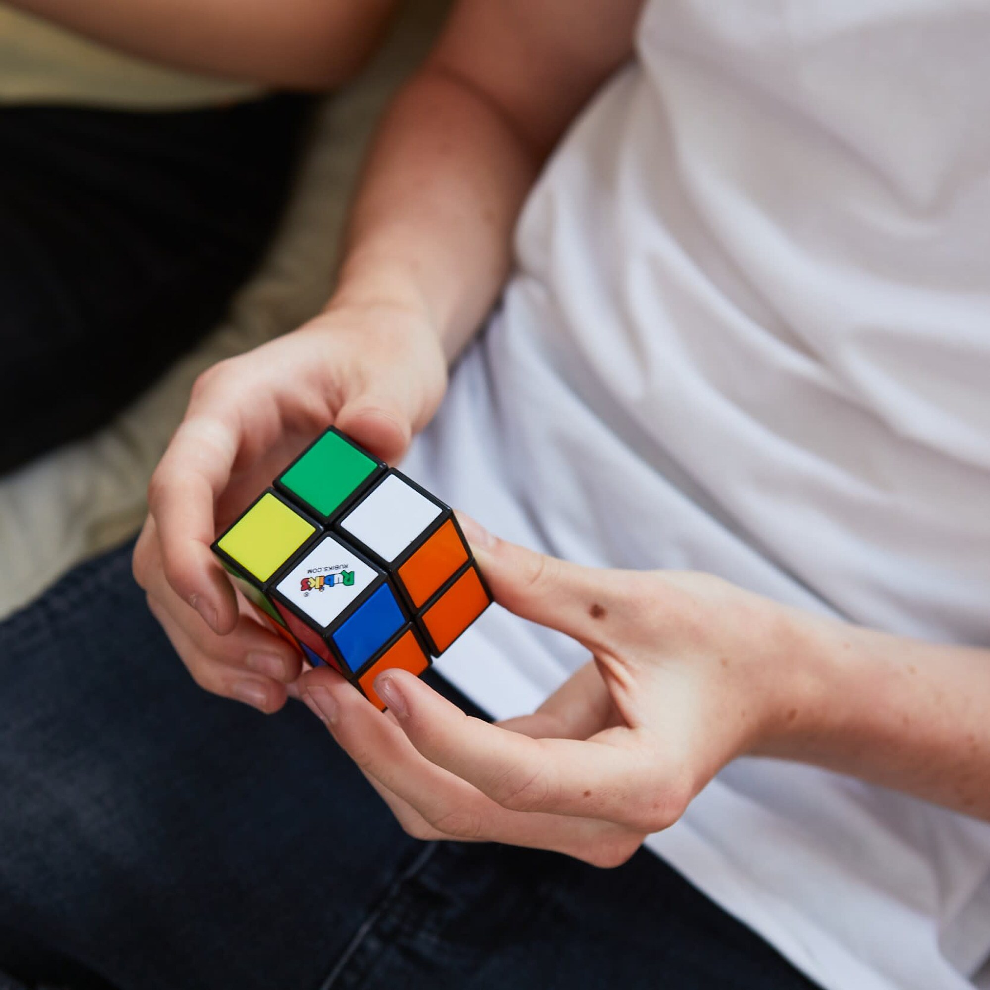 Spin Master Geschicklichkeitsspiel Rubik's -Mini 2x2 Zauberwürfel