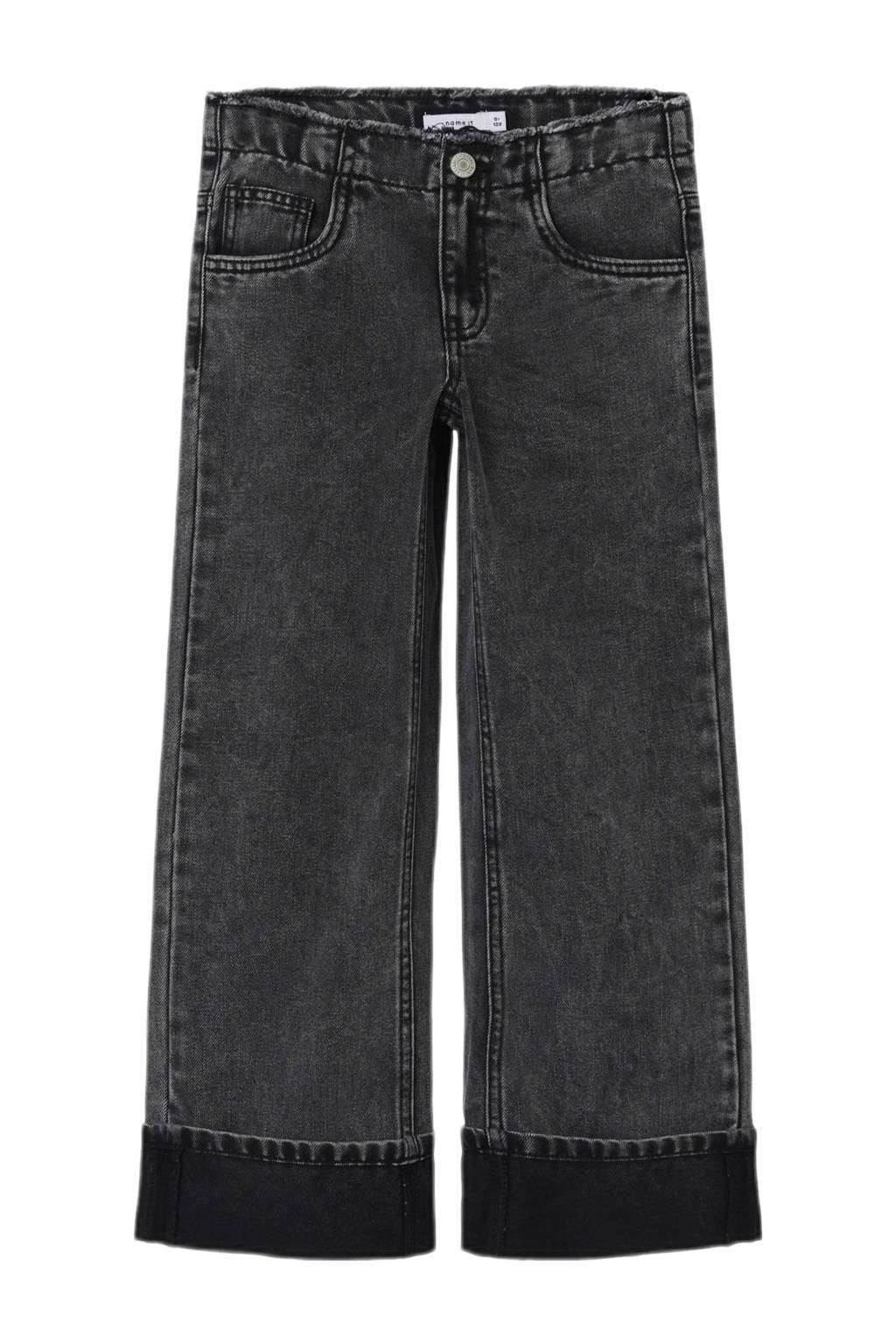 NAME IT wide leg jeans NKFROSE dark grey denim