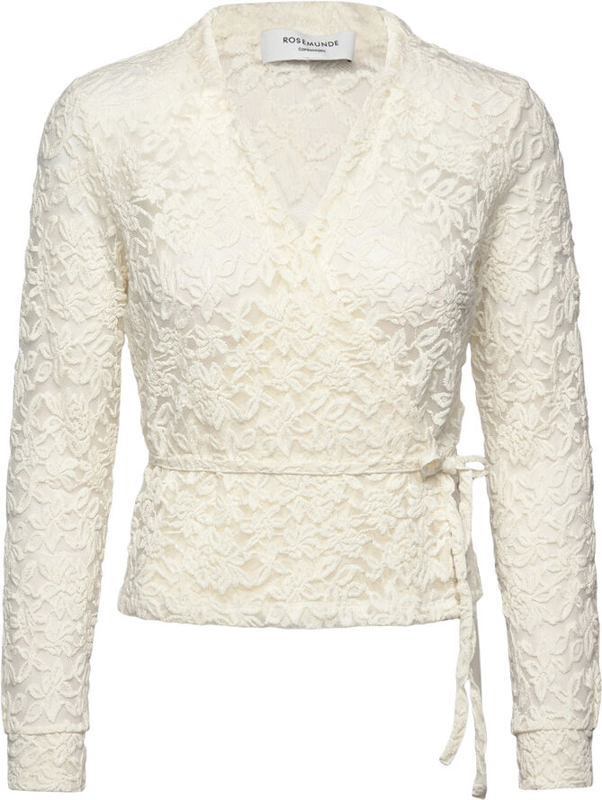 Rosemunde Full lace wrap top Hvid
