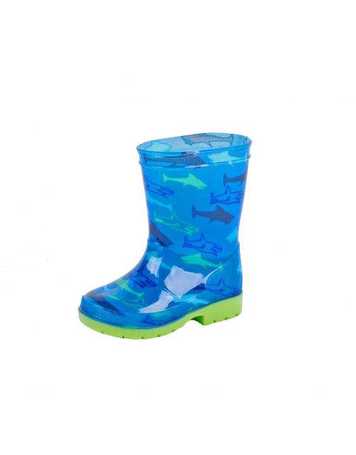 Gevavi Kinderlaarsje Haai Blauw&Groen - Laarzen