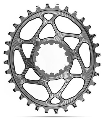 Plateau Ovale Narrow Wide AbsoluteBlack Direct Mount Boost Sram 12V Gris