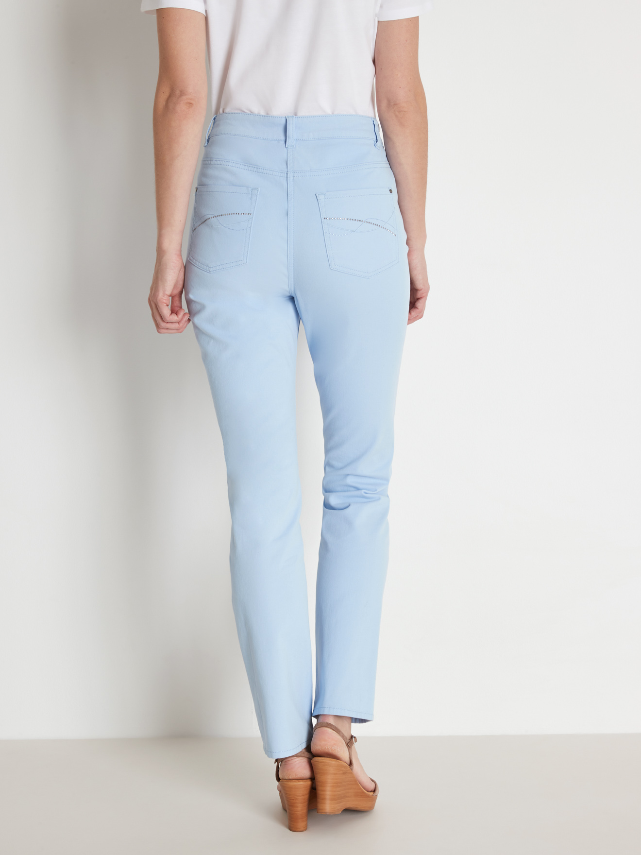 Pantalon 5 poches coupe droite