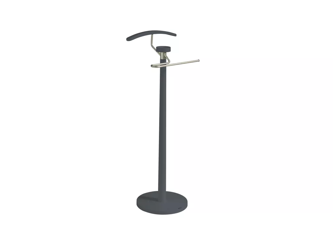 Valet de nuit - H112cm x L46cm x P34cm - hêtre massif gris graphite - Bold