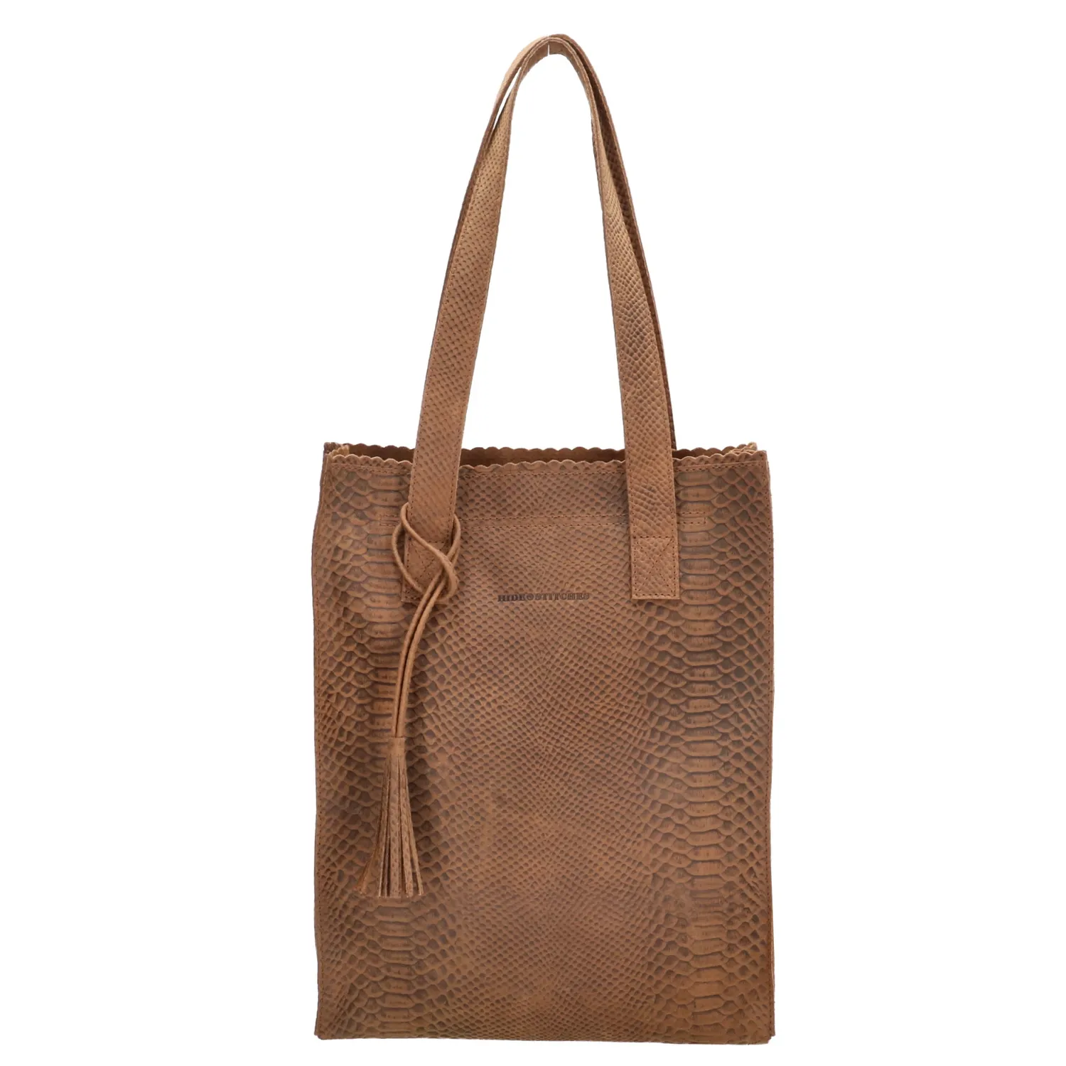 Hide & Stitches Waco Laptoptas Shopper 15,6 inch Bruin
