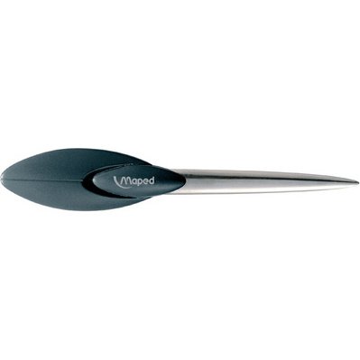 Ouvre-lettre maped lame acier 17cm manche ergonomique coloris noir