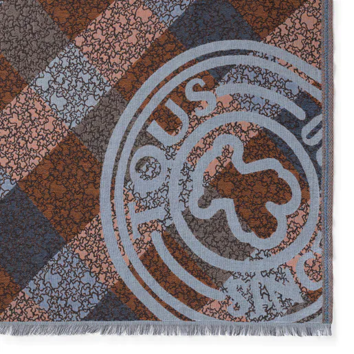 Lenço Kaos Mini Stamp em jacquard multicolorido