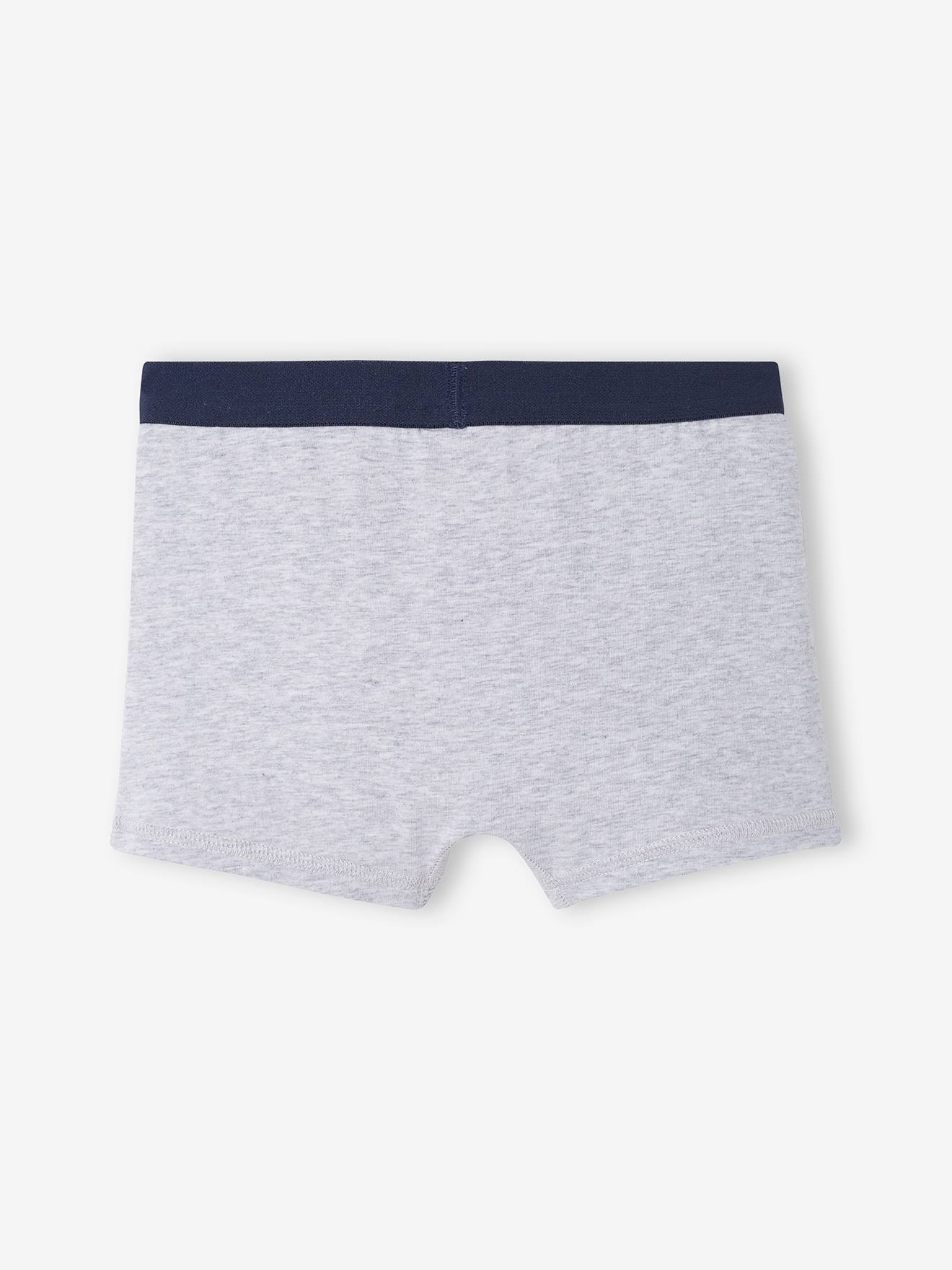 Pacote com 3 cuecas boxer lisas azul-escuras da NASA® com estampas.