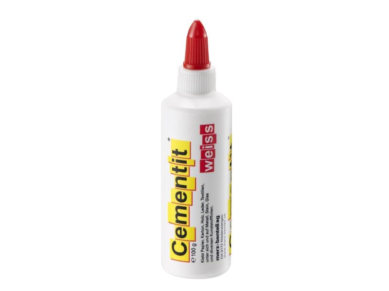 Cementit Bastelkleber 100 g Weiss Universeller Bastel-Klebstoff