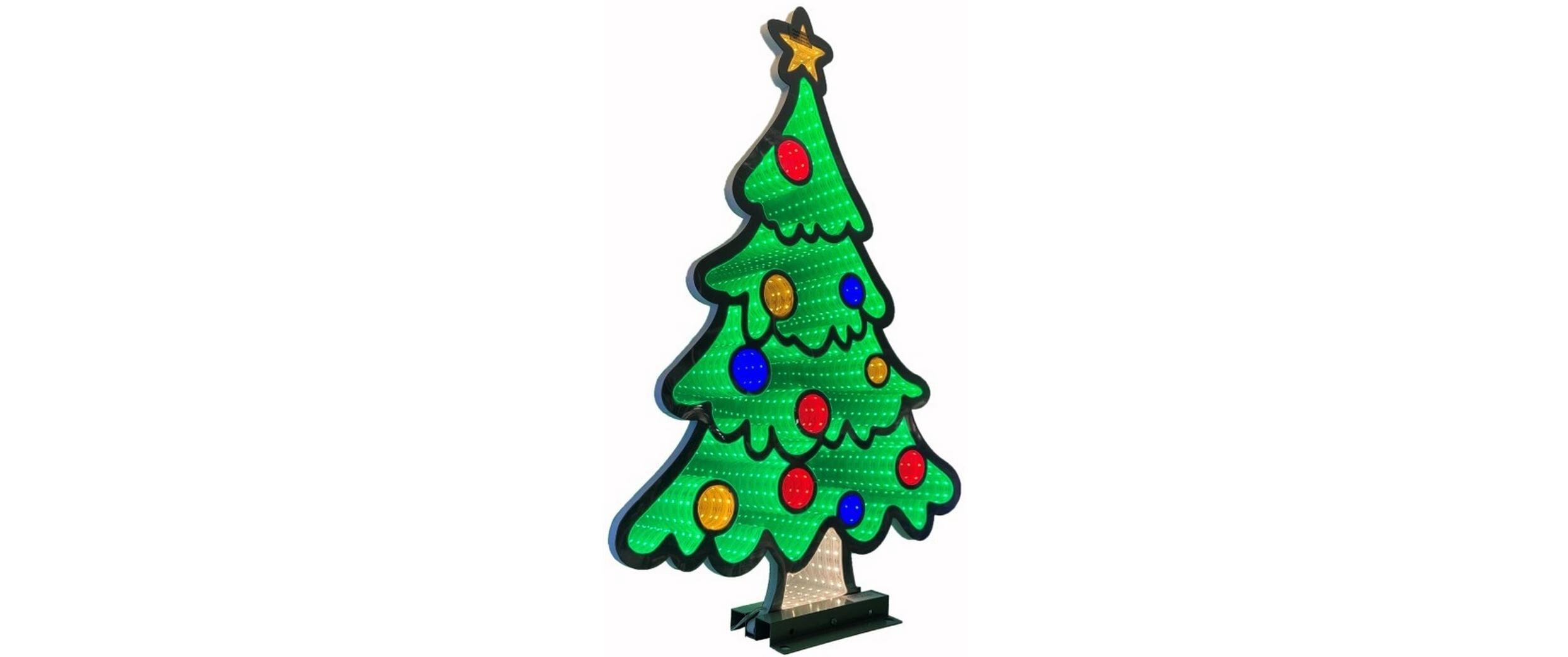 LED Figur Baum Infinity Effekt, 5 cm x 44.5 cm x 64.5 cmLED Figur