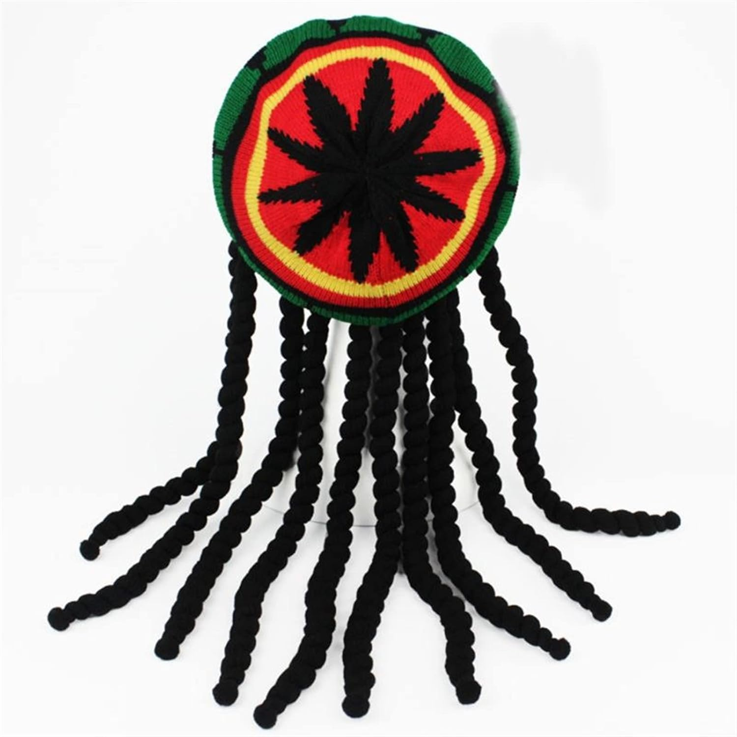 Dreadlocks Perücke Jamaika Fasnacht Kostüm Zubehör Motto Party / Halloween Accessoire - Mütze mit Rastas