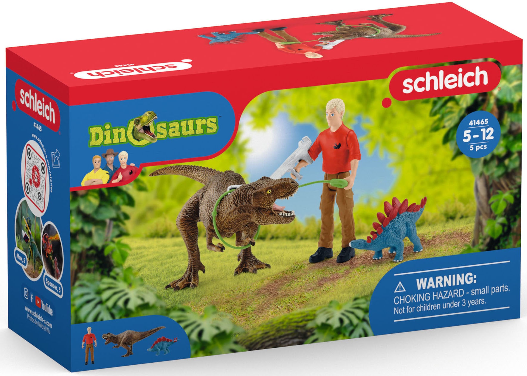 Schleich® Spielfigur »DINOSAURS, Tyrannosaurus Rex Angriff (41465)«