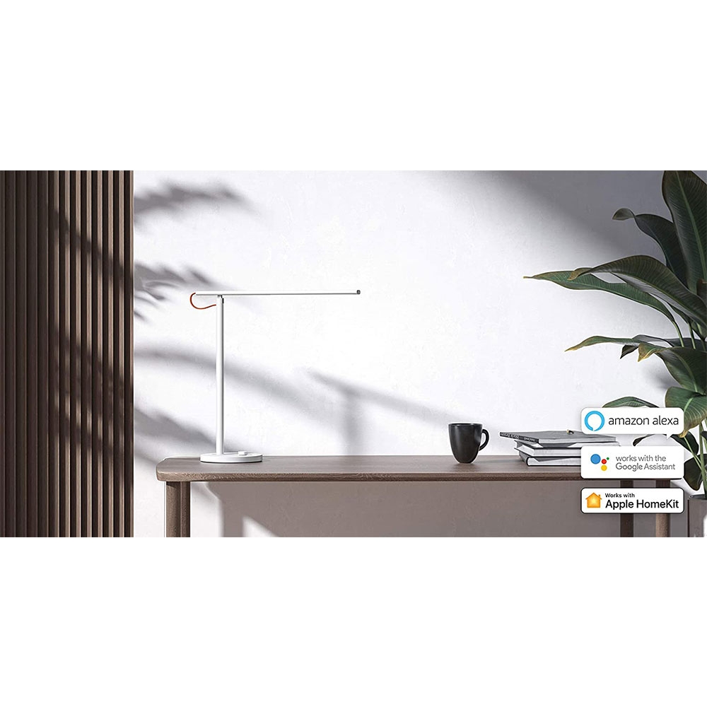 Mi Smart LED Tischlampe 1S (40 cm) Dimmbare Leselampe   App Steuerung iOS/Android (Apple Home Kit / Alexa / Google Assistant) - Weiss