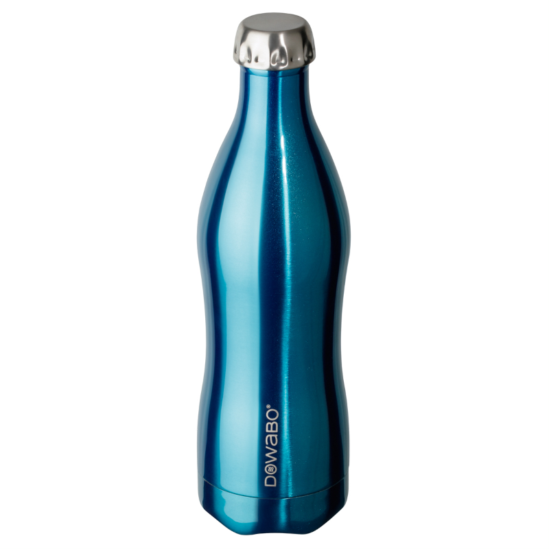 Dowabo Metallic Collection 750 ml thermosfles - Blue