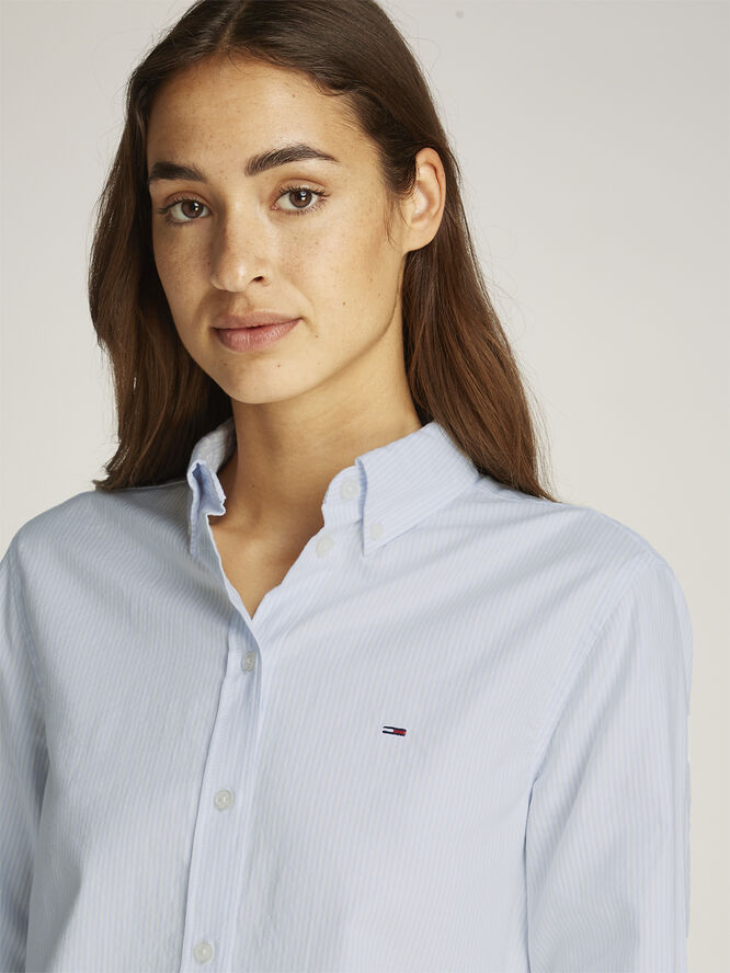 Tommy Hilfiger TJW REG OXFORD SHIRT Sweet blue/white stripe