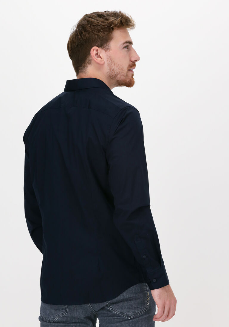 SELECTED HOMME donkerblauwe selected homme klassiek overhemd slimmichigan shirt ls b