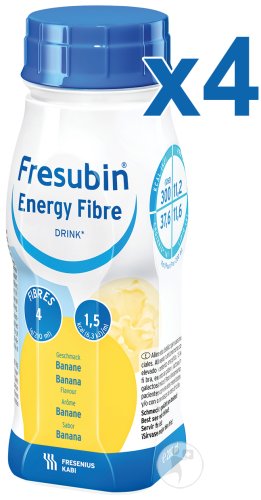 Fresubin Energy Fibre Drink Banane Flacons 4x200ml (7023601)