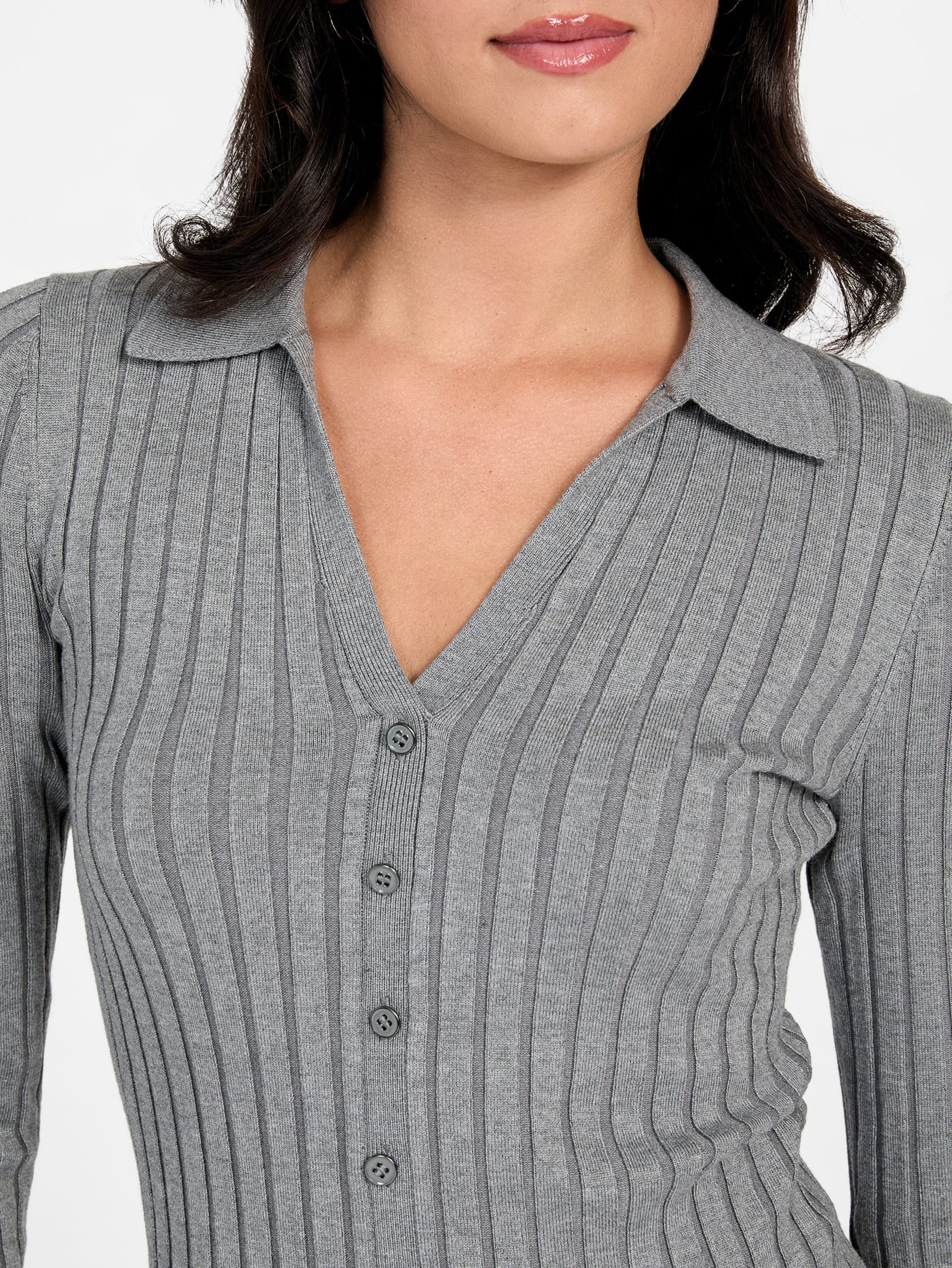 Blusa de malha canelada ecológica Miranda