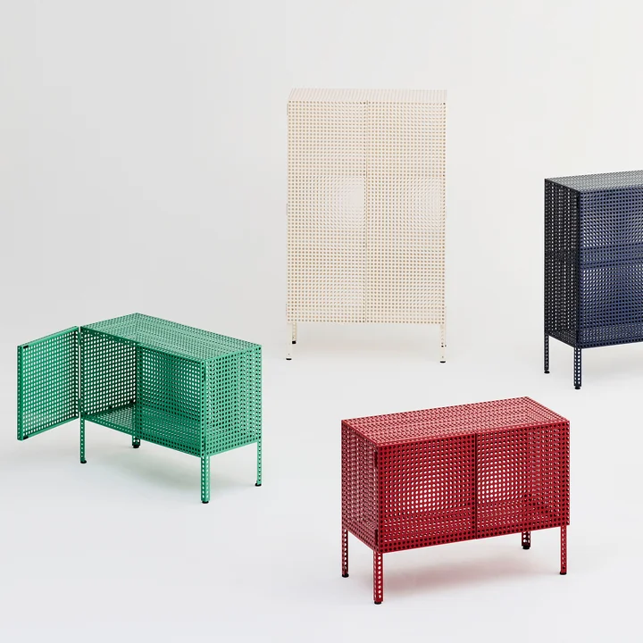 HAY - Perforated Cabinet L, eggshell