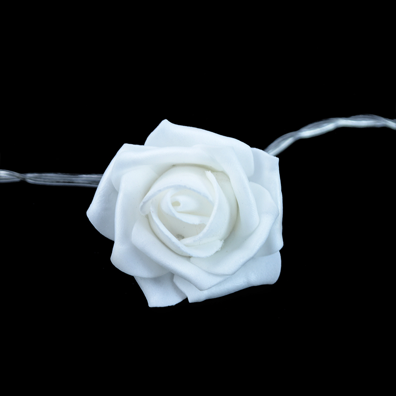 (1.5m) 10 LED's Deko Lichterkette Rosen Beleuchtung (Batteriebetrieben) - Warmweiss