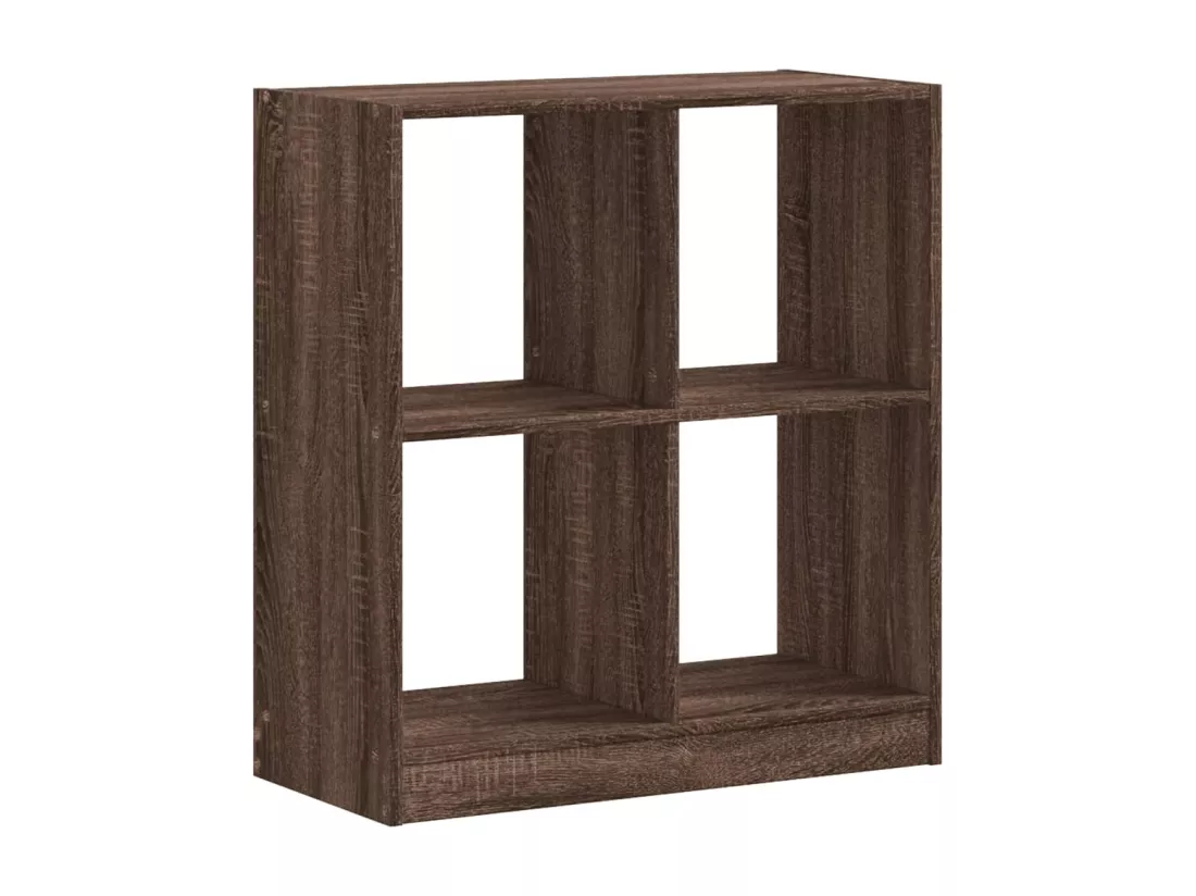 Bibliothèque chêne marron 68,5x32x75 cm bois d'ingénierie
