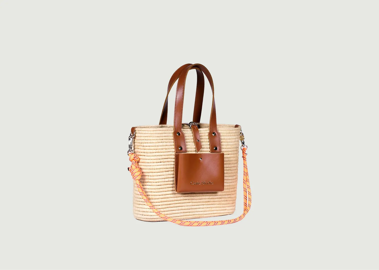 Sac Day Raphia Fanta Craie