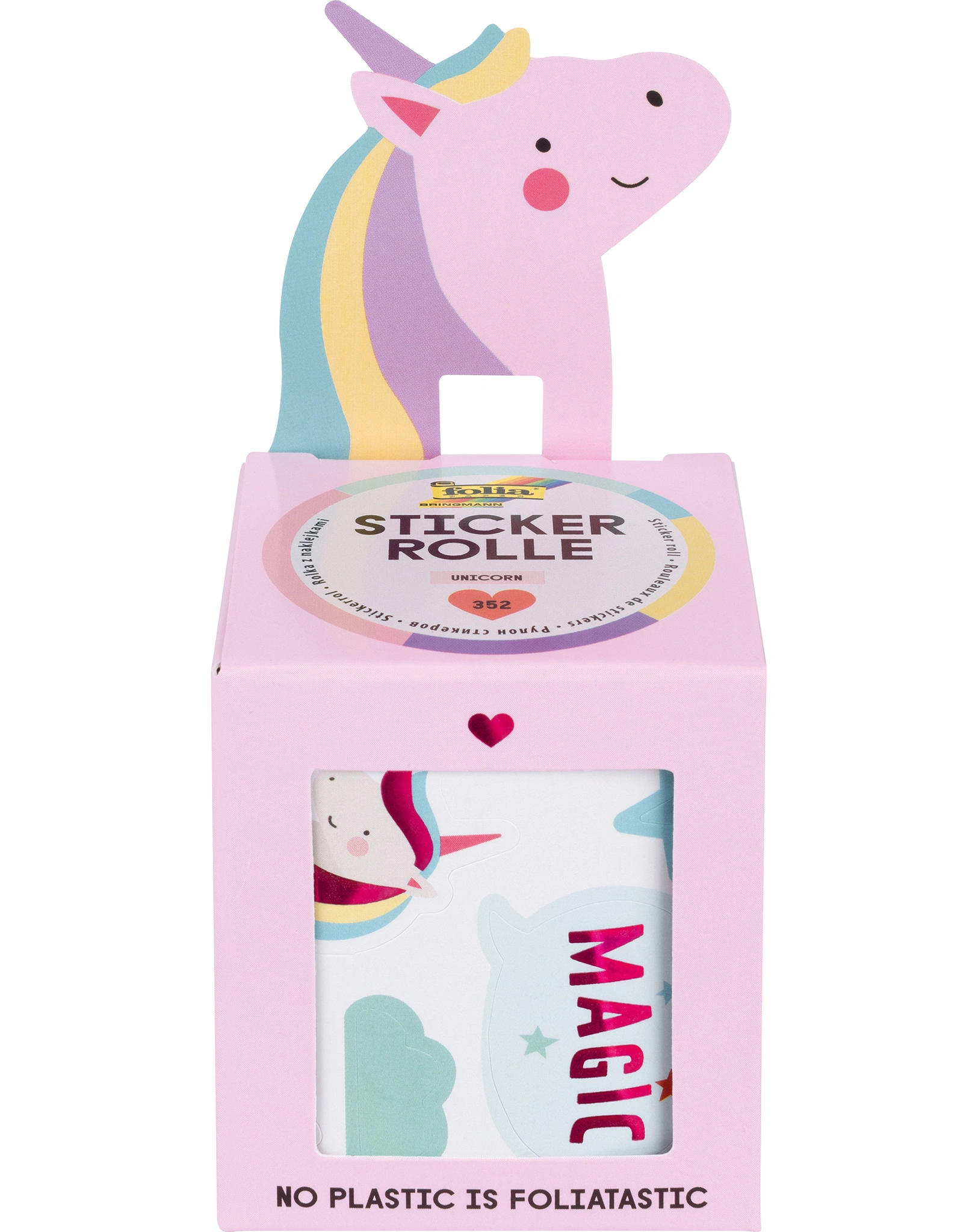 Stickerrolle UNICORN 352-teilig