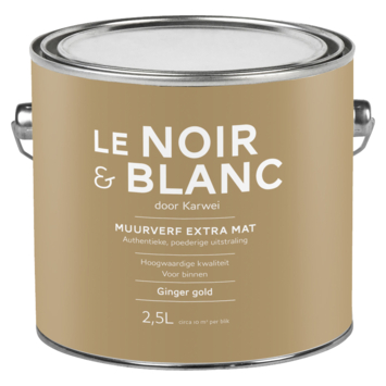 Le Noir & Blanc muurverf extra mat ginger gold 2,5 liter