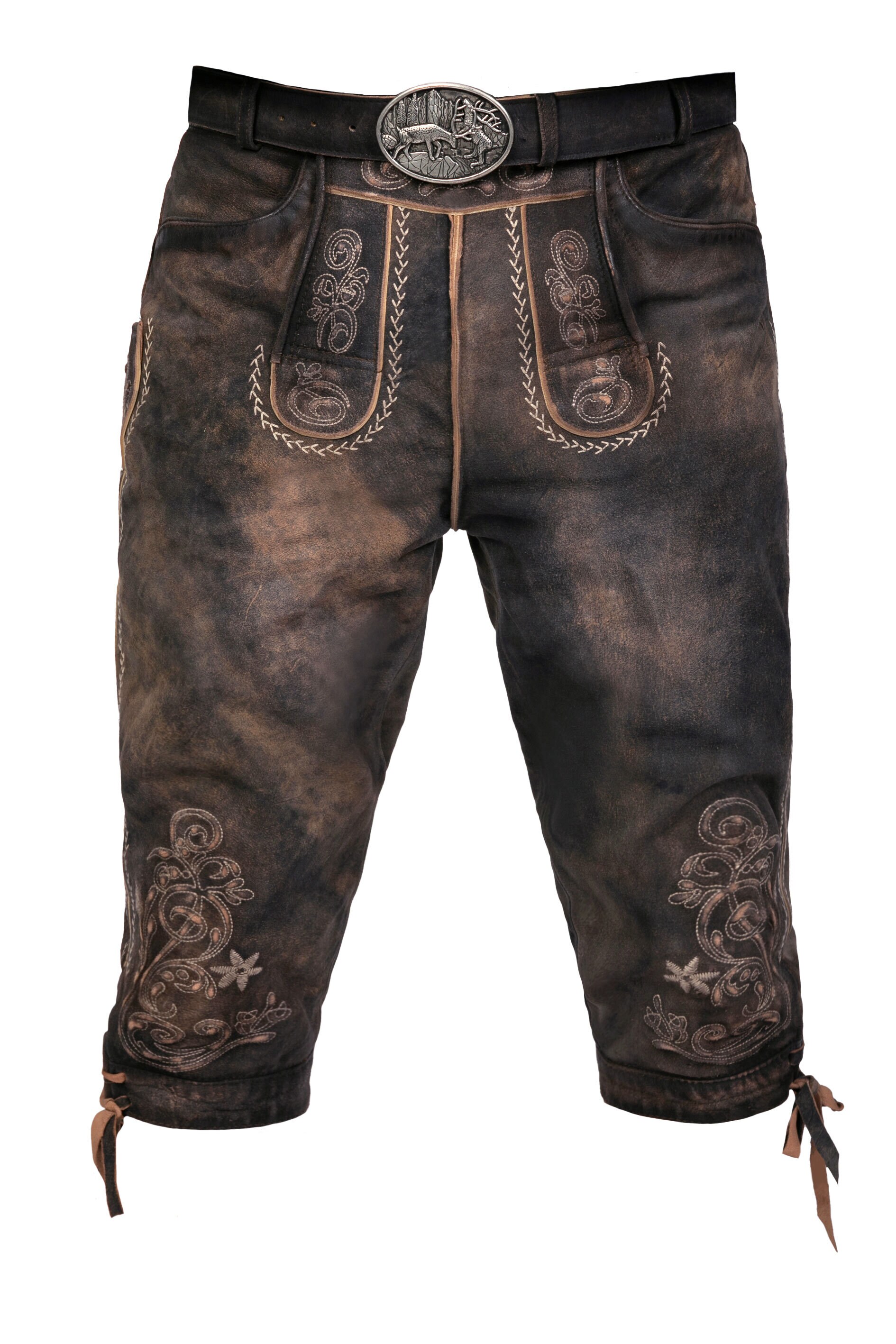 Kniebund Wildbock Lederhose Alex