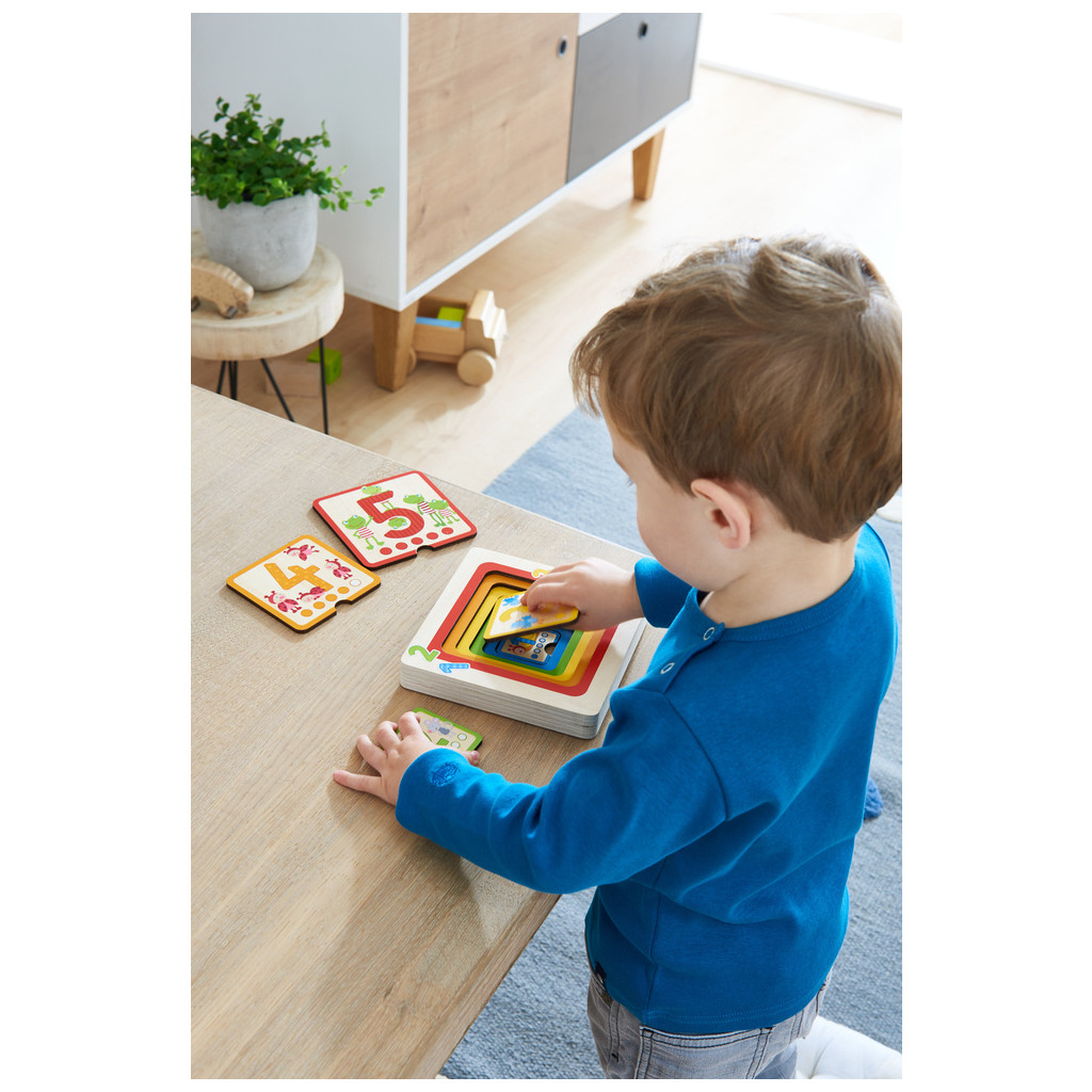 Puzzle en Bois - Amis des chiffres-10 pièces