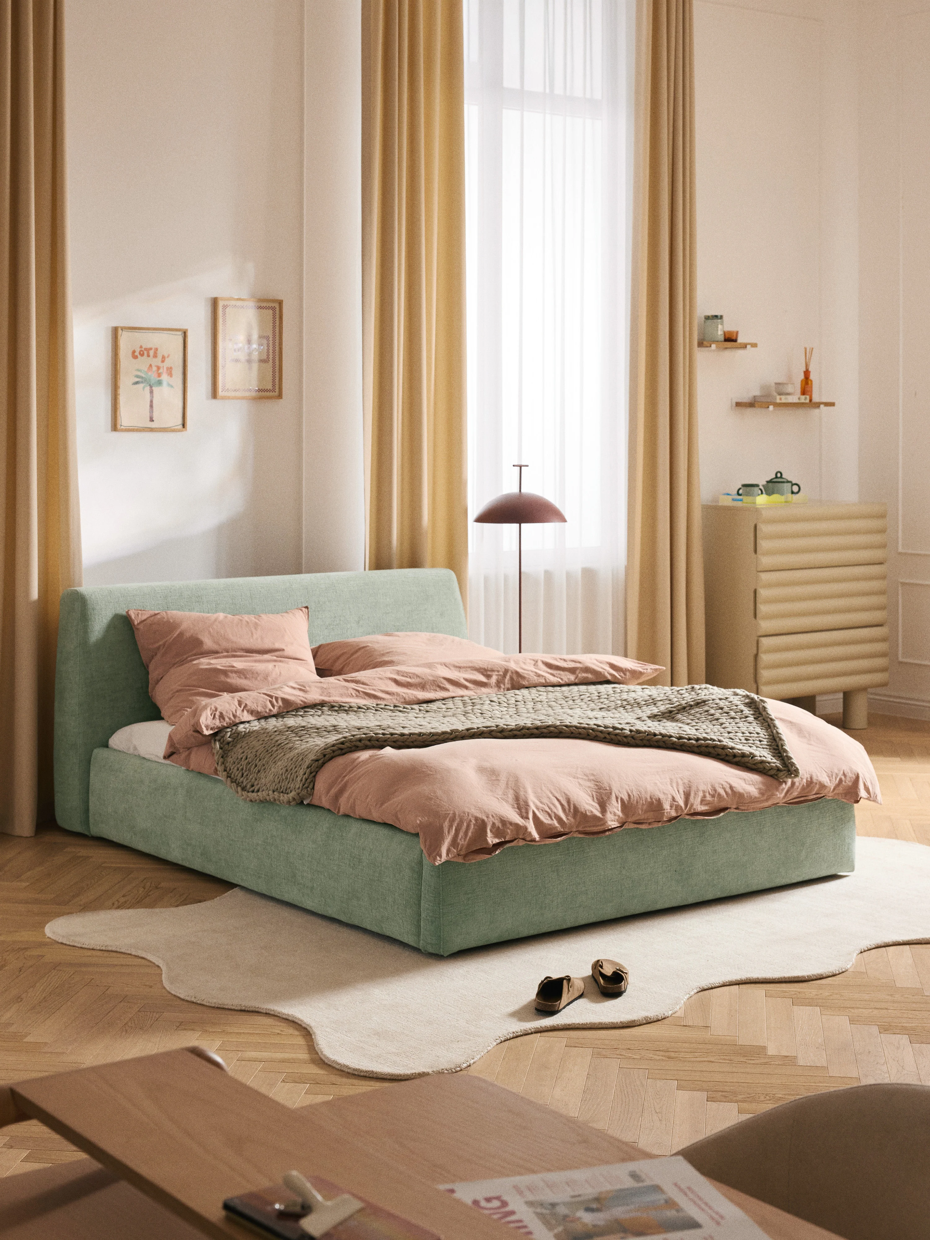 Gestoffeerd bed Cloud