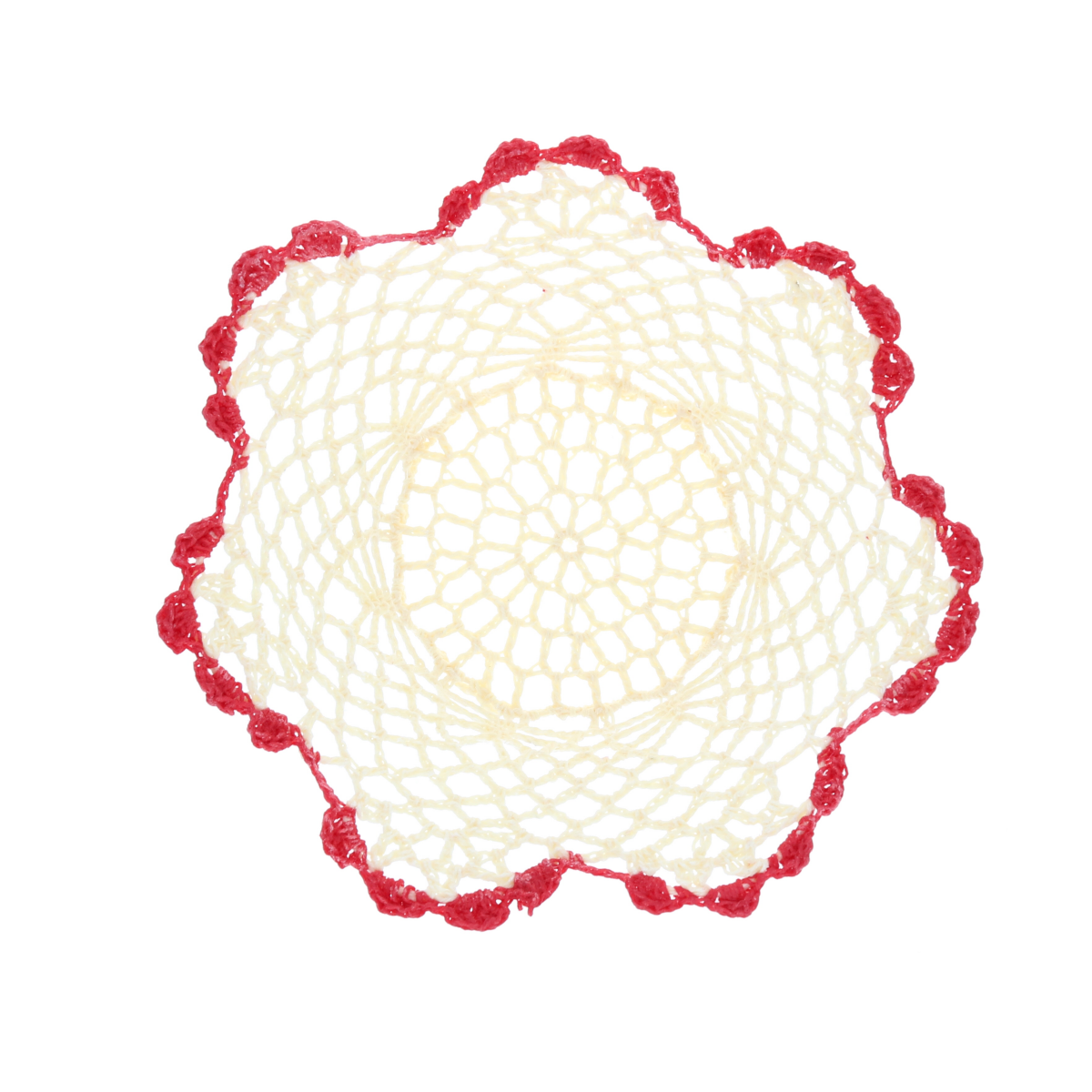 Petit panier dentelle bord framboise Petit toi