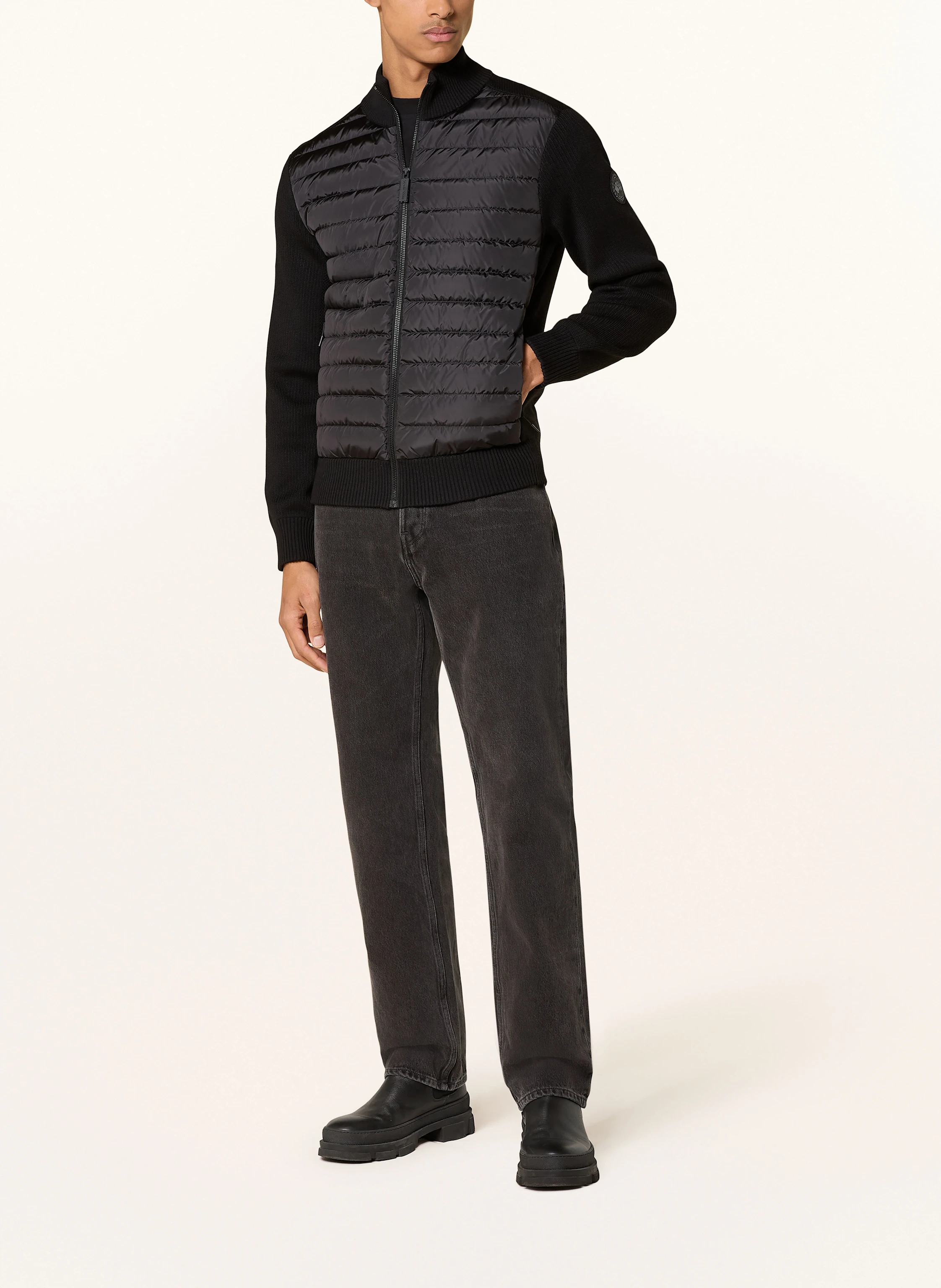 CANADA GOOSE Strickjacke HYBRIDGE im Materialmix