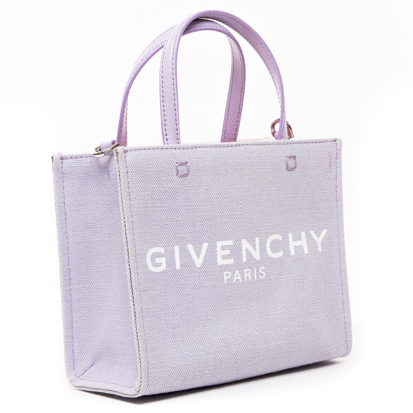 Givenchy Sac bandoulière en Toile violet Etat: Très bon état - Longueur 19 cm