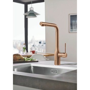 Grohe Colours Keukenkraan Essence New Koper met Uittrekbare Mousseur
