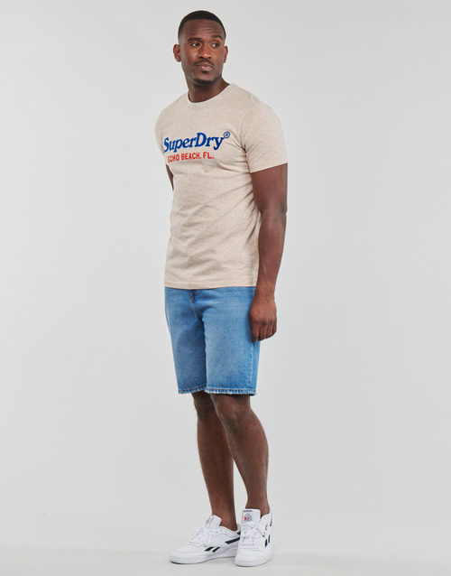 Superdry - VENUE DUO LOGO T SHIRT - Beige