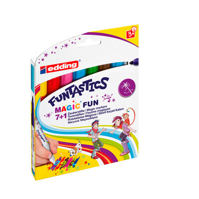 Edding Filzstifte Funtastics Magic Fun, 8 Stück, assortiert