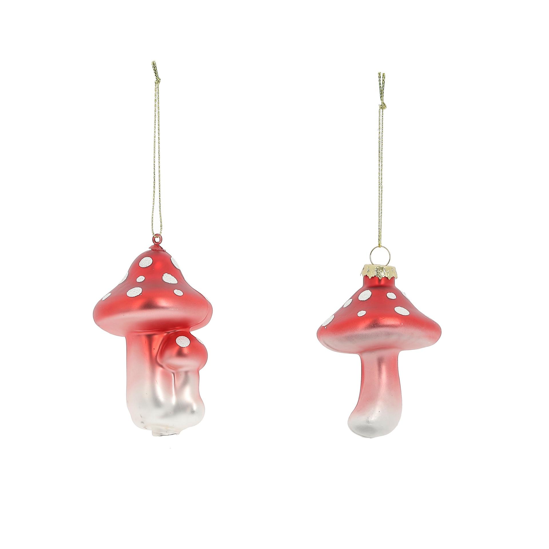 SUSPENSION CHAMPIGNON 6X6X9CM ROUGE BLANC