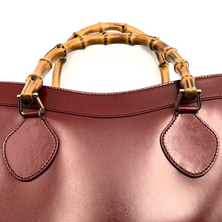 Gucci Vintage Gucci Bamboo Red